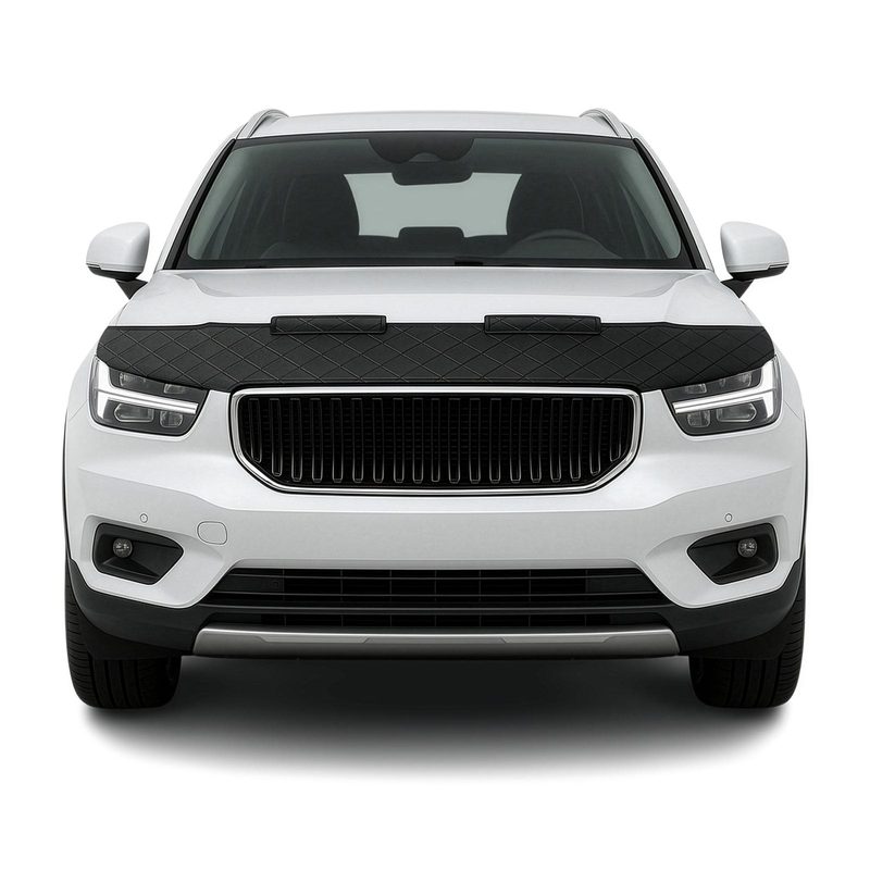 2019-2026 Volvo XC40 Car Bonnet Mask Hood Bra Diamond Black 1 Pc