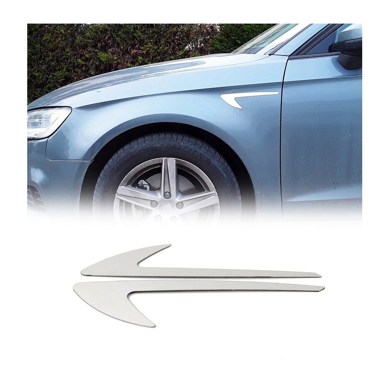 Subaru Side Door Molding Trim Skirt Garnish Stainless Steel Gloss 2Pcs