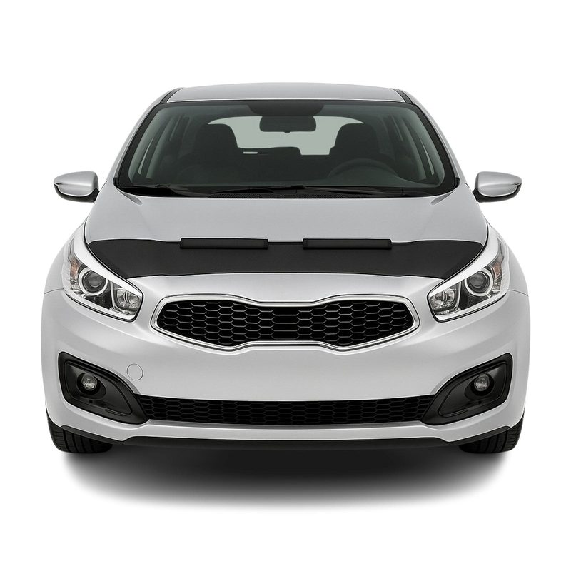 2012-2016 Kia Cee'd Car Bonnet Mask Hood Bra Black 1 Pc