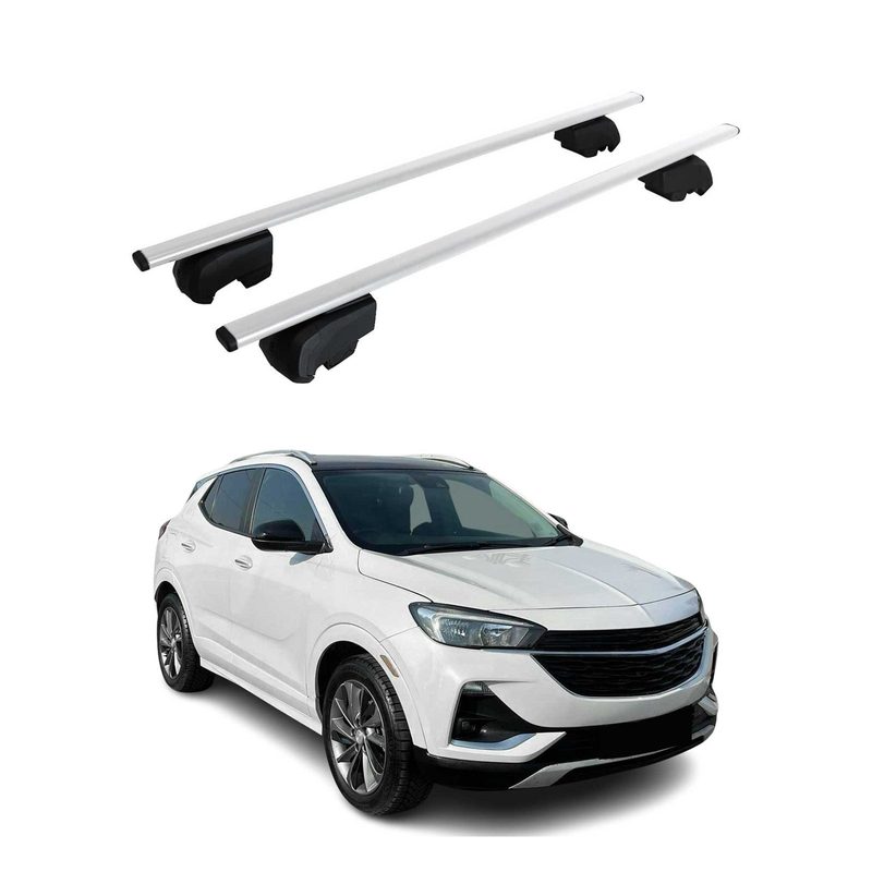 Roof Rack Luggage Carrier Cross Bars Steel for Buick Encore GX 2020-2026 Gray