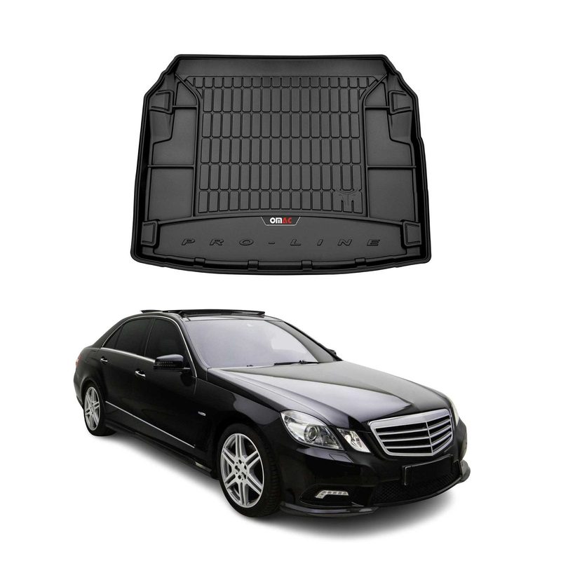 2010-2016 Mercedes E Class W212 Sedan Premium Cargo Liner Trunk Mat All Weather Heavy Duty Black