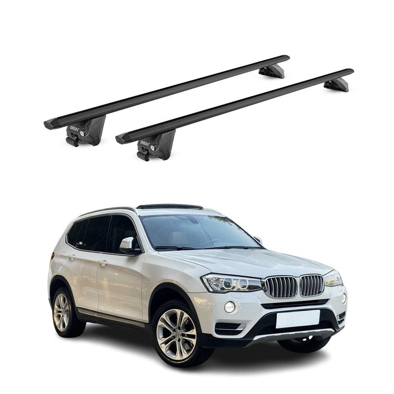 2011-2017 BMW X3 F25 Roof Rack Cross Bars Black