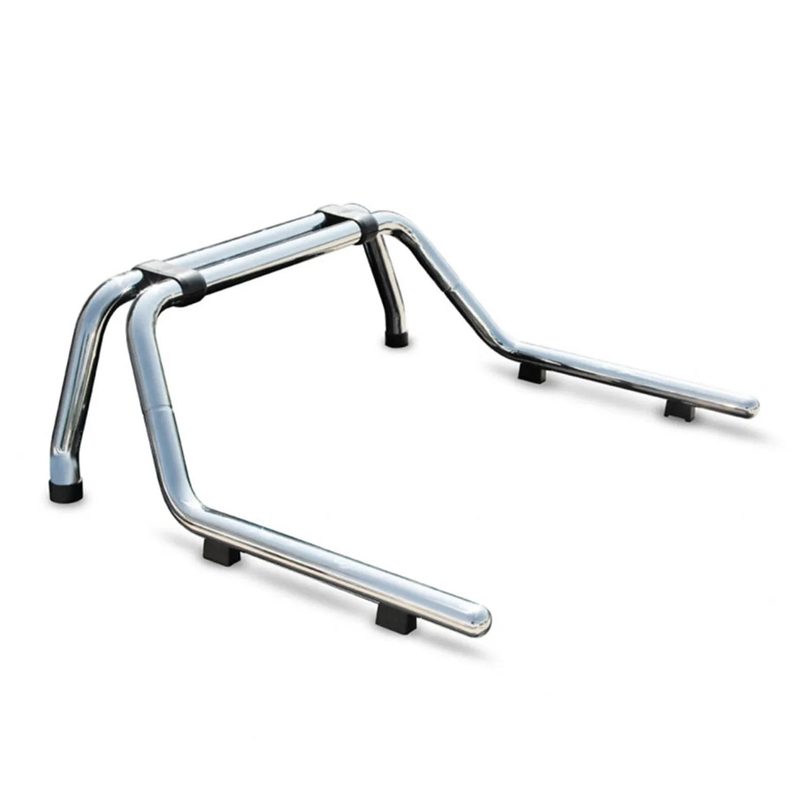 2005-2021 Nissan Frontier Sport Bar Truck Bed Chase Roll Bar Stainless Steel Silver
