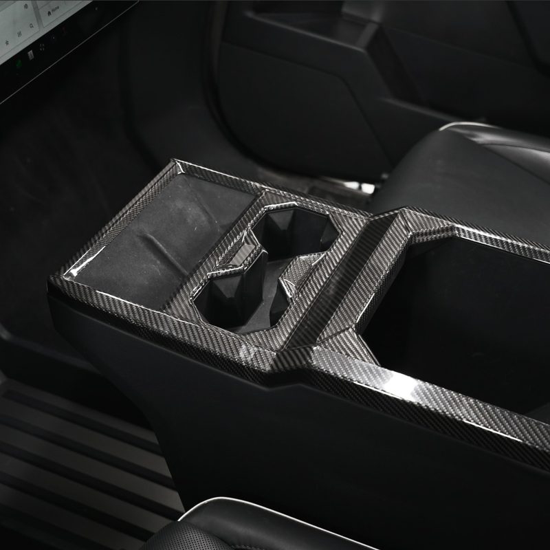 [Real Carbon Fiber] Front Drain Cup Panel For Cybertruck (Glossy/Matte)