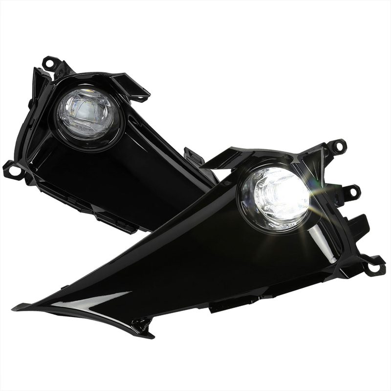2019-2021 Toyota Corolla Hatchback LED Fog Lights Kit Chrome/Clear Lens