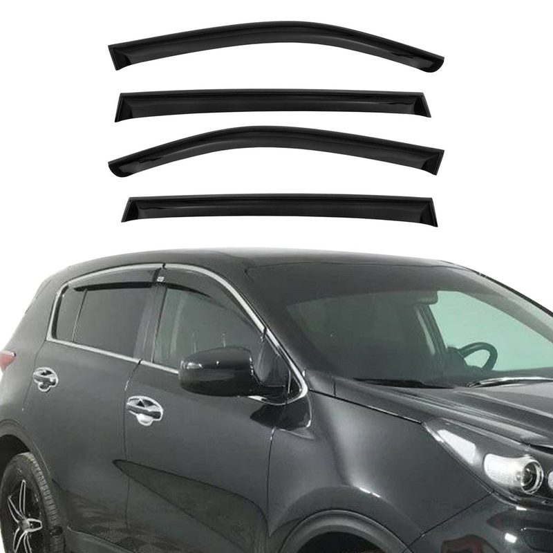 2017-2022 Kia Sportage Window Visor Vent Rain Deflector 4Pcs Smoke