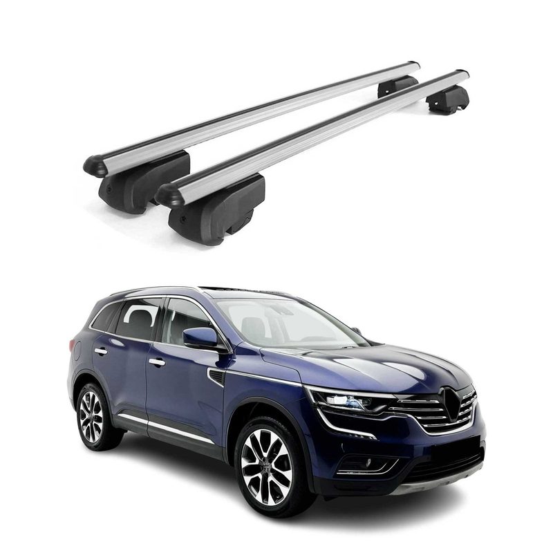 2017-2024 Renault Koleos Roof Rack Cross Bars Silver