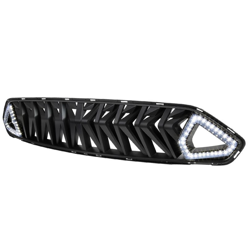 2018-2023 Ford Mustang Shark Hood Grille w/Sequential LED Turn Signal Lights