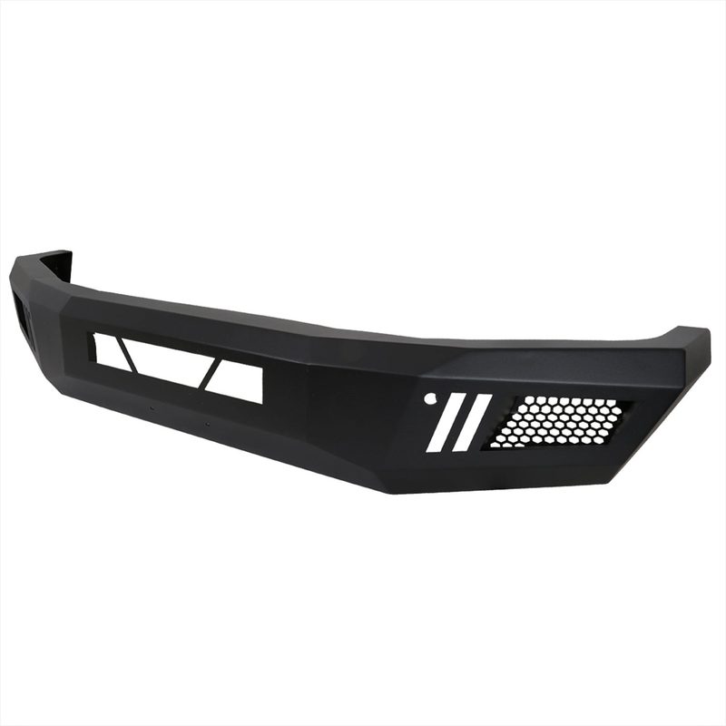 2014-2021 Toyota Tundra Black Heavy Duty Steel Front Bumper & LED Light Ports