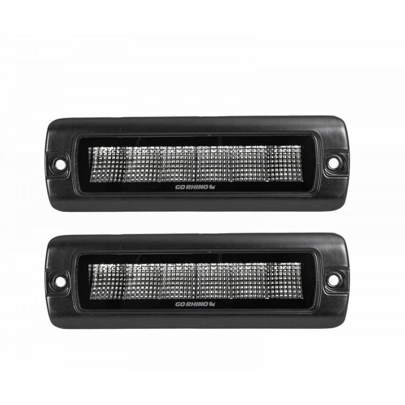 Barra SIXLINE 6" Flush mount GR Blackout Series 1 Par Spot