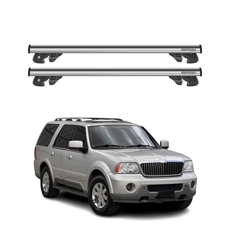 1998-2006 Lincoln Navigator Roof Rack Cross Bars Silver