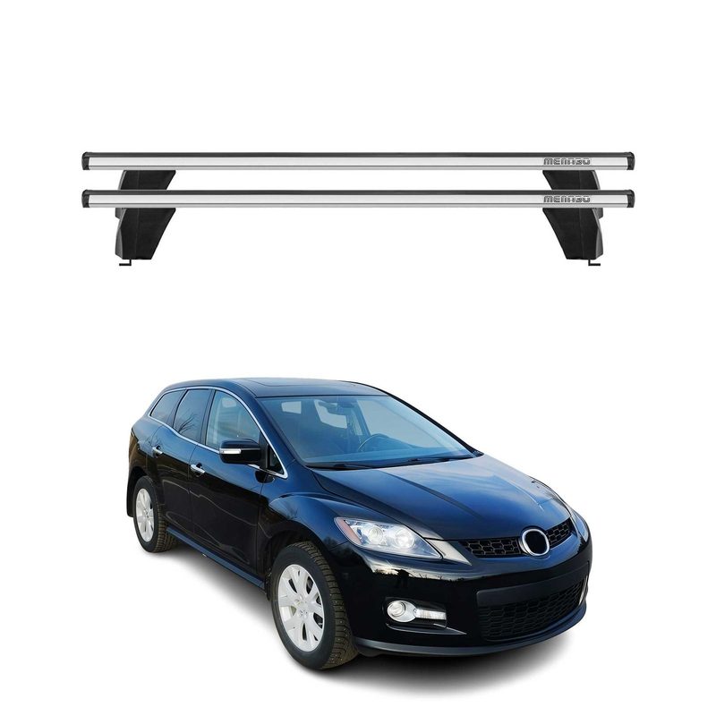 2007-2012 Mazda CX-7 Roof Rack Cross Bars Silver