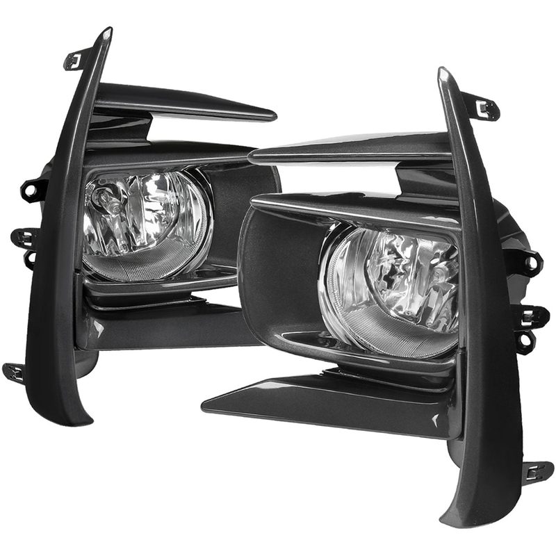 2018-2019 Toyota Sienna H11 Fog Lights Kit Chrome Housing/Clear Lens