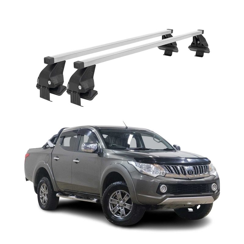 2015-2022 Mitsubishi L200 Triton Roof Rack Cross Bars Silver