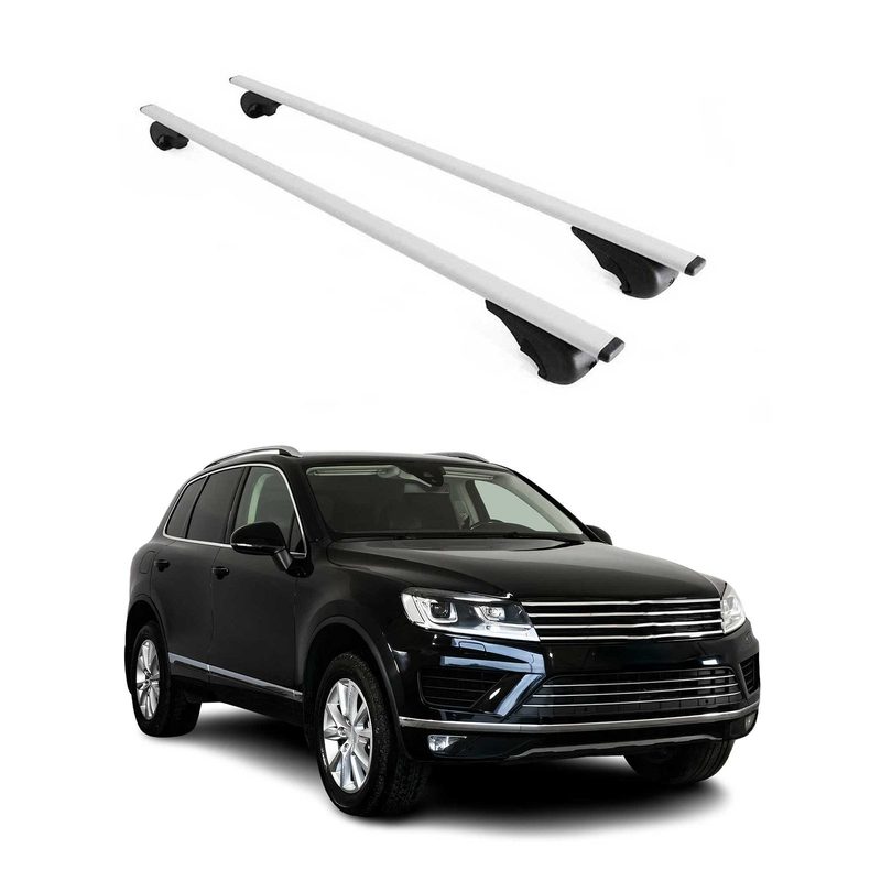 2011-2018 VW Touareg Roof Rack Cross Bars Silver