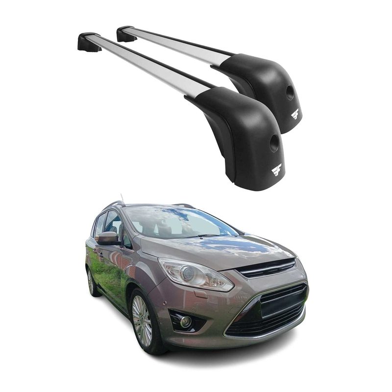 2013-2017 Ford C-Max Roof Racks Cross Bars Silver