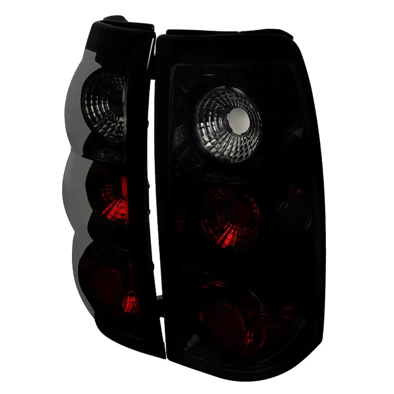 2003-2006 Chevrolet Silverado Tail Lights Glossy Black Housing/Smoke Lens