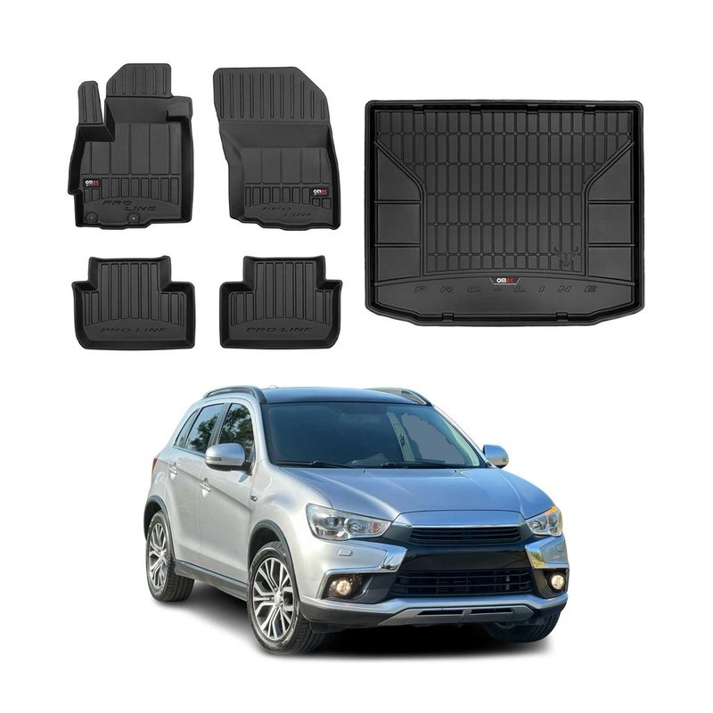 2011-2024 Mitsubishi Outlander Sport Premium Floor Mats & Cargo Liner Full Set All Weather Heavy Duty