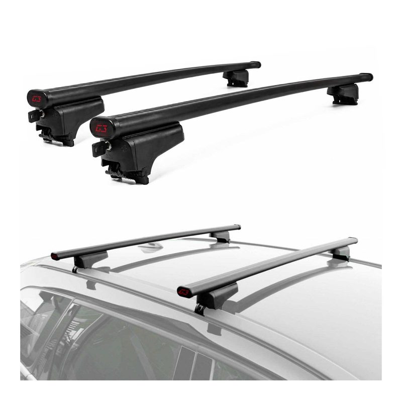 G3 Roof Racks for BMW X1 2023-2026 Steel Lockable 2Pcs Black