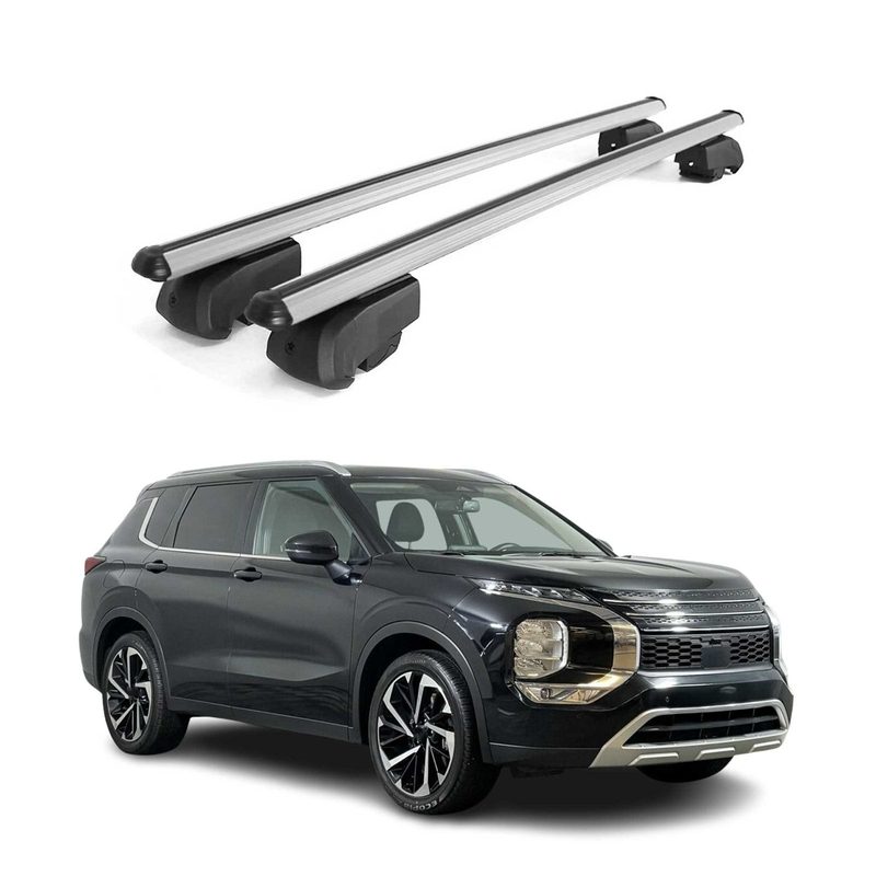 2022-2024 Mitsubishi Outlander Roof Rack Cross Bars Silver