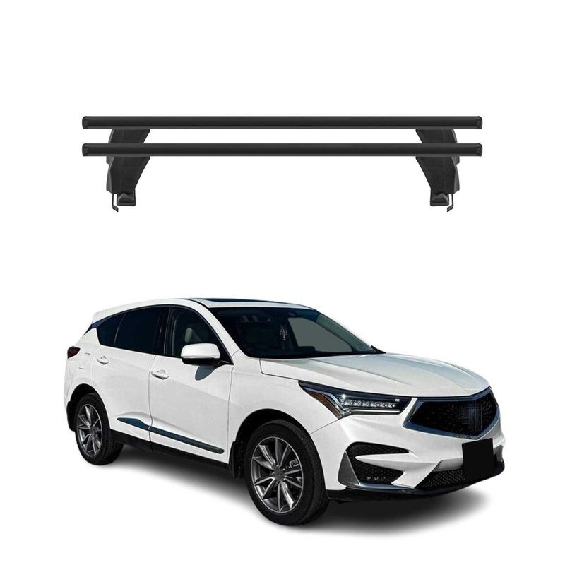 Top Roof Racks Cross Bars fits Acura RDX III 2019-2026 2Pcs Black Aluminium