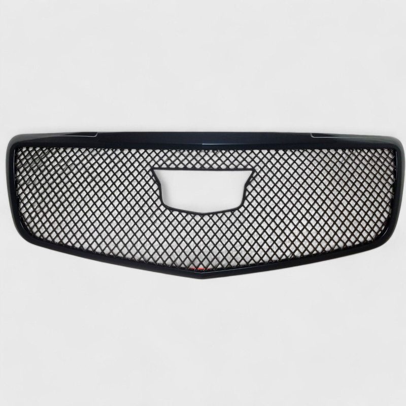 2015-2019 Cadillac ATS Grille Overlay Gloss Black 1Pcs ABS Plastic