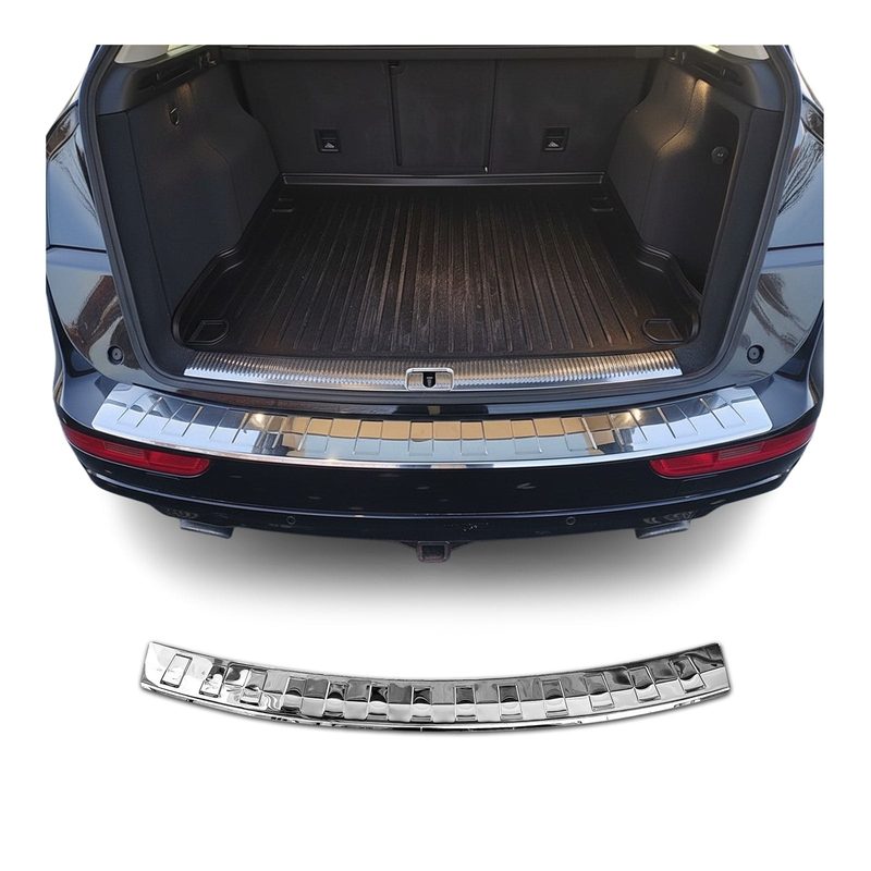 2009-2017 Audi Q5 8R Rear Bumper Guard Stainless Steel Glossy