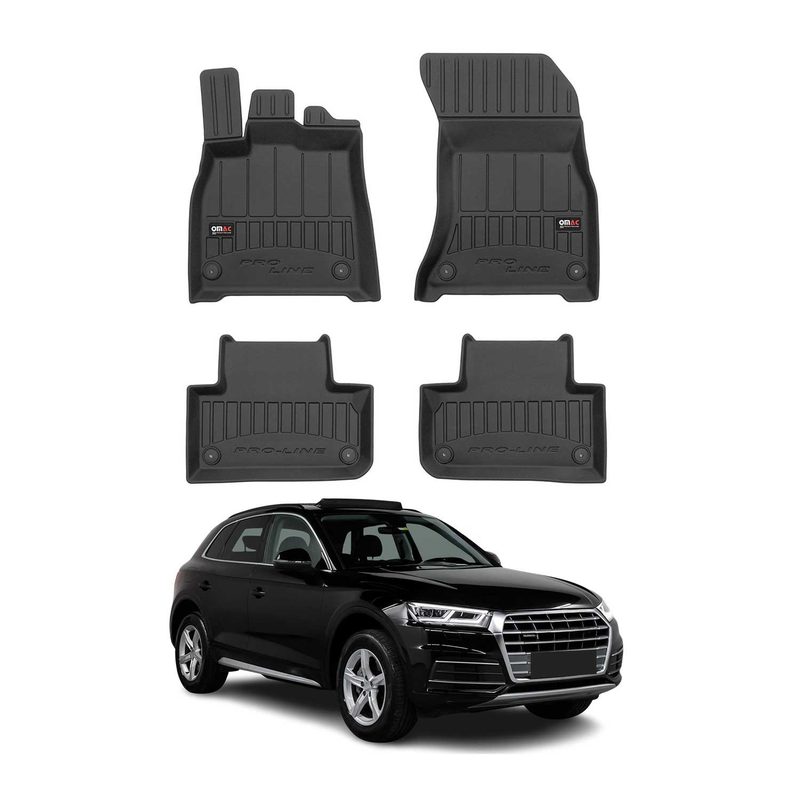 2018-2025 Audi Q5 / SQ5 2.gen Premium Floor Mats Liners Full Set All Weather Heavy Duty