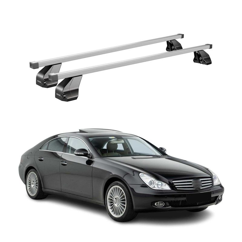 2008-2011 Mercedes CLS Class C219 Roof Rack Cross Bars Silver