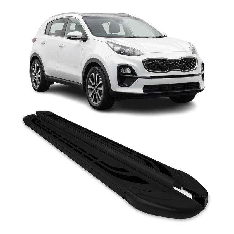 2017-2022 Kia Sportage Running Boards Side Steps Silver