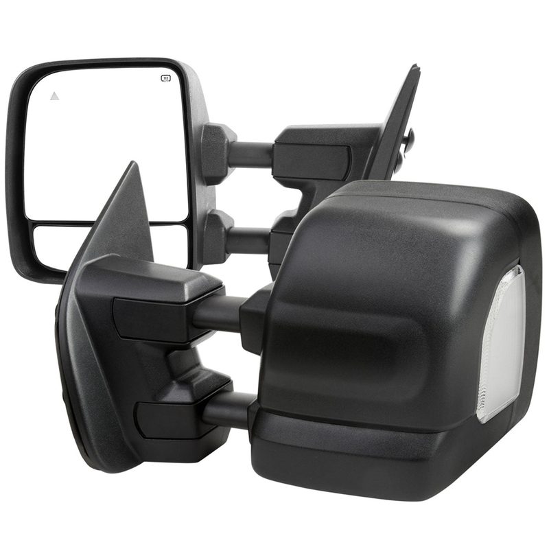 2016-2022 Nissan Titan BSM Memory Fuction & Manually Black Towing Mirrors