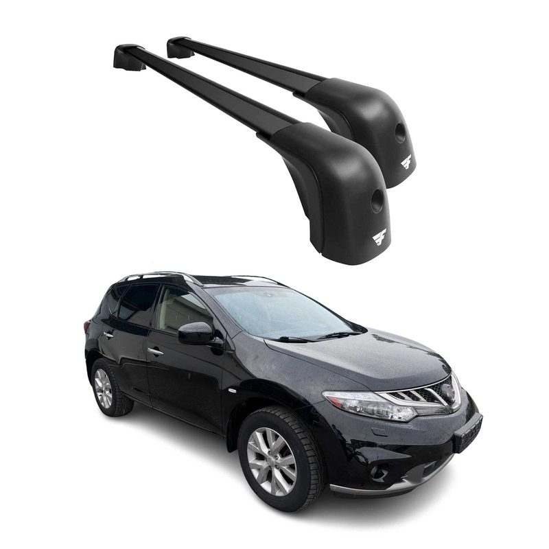 2009-2014 Nissan Murano Roof Racks Cross Bars Black