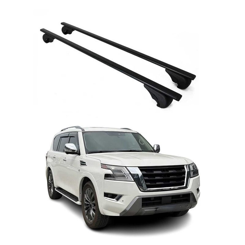 2017-2024 Nissan Armada Roof Rack Cross Bars Black