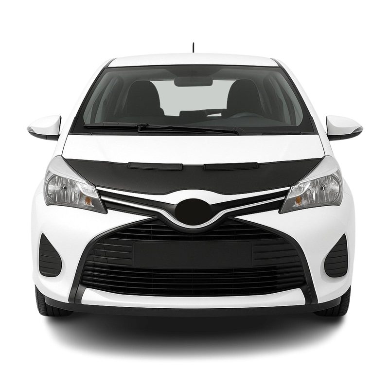2013-2020 Toyota Yaris Car Bonnet Mask Hood Bra Black 1 Pc