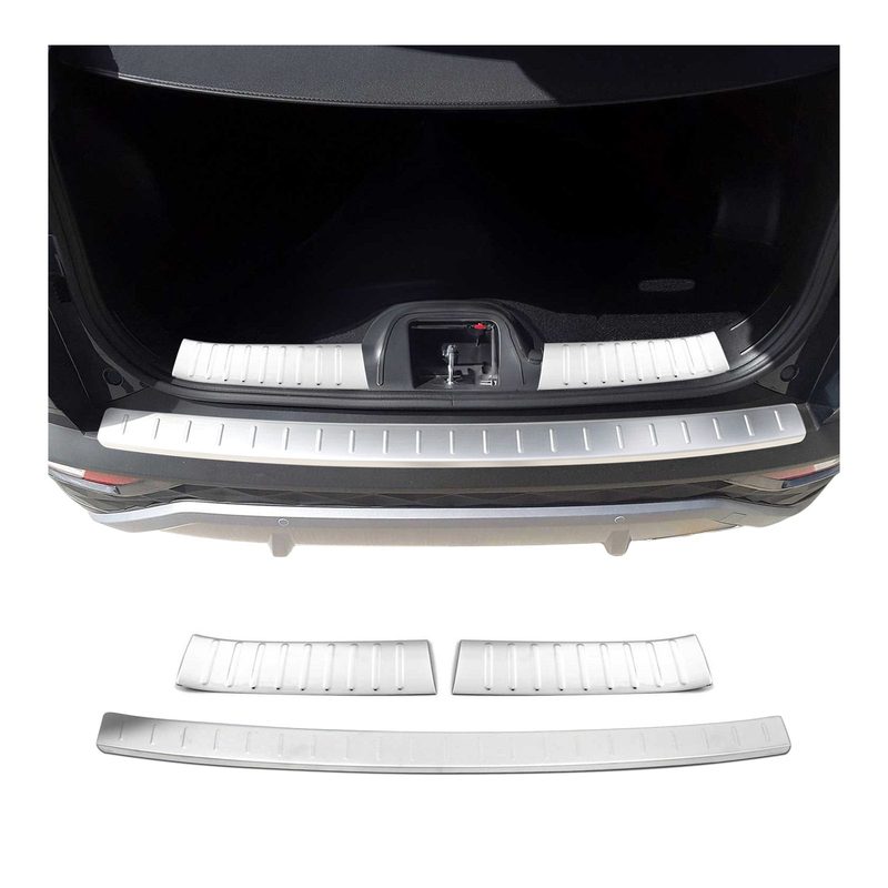 Rear Bumper Guard & Trunk Sill Cover Set for Hyundai Tucson IV 2022-2024 Brushed