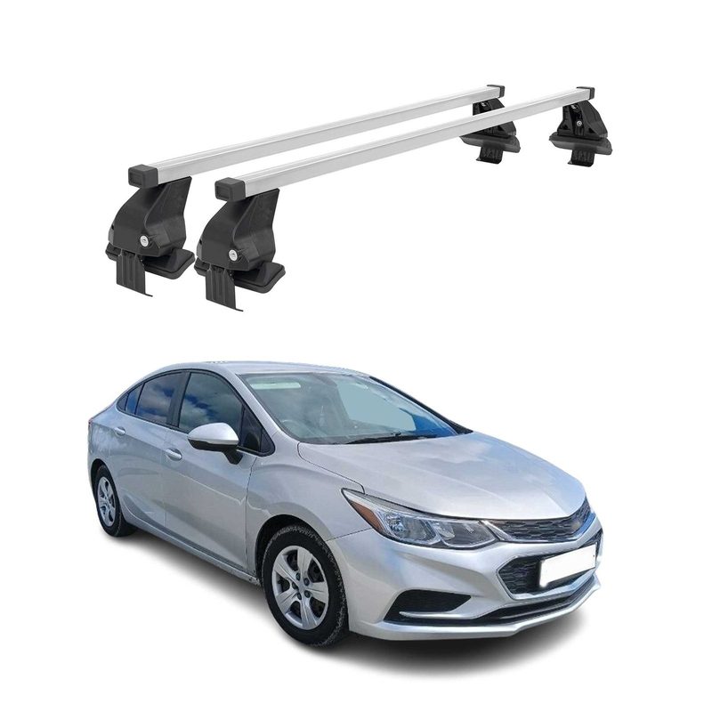 2016-2019 Chevrolet Cruze HB Roof Rack Cross Bars Silver