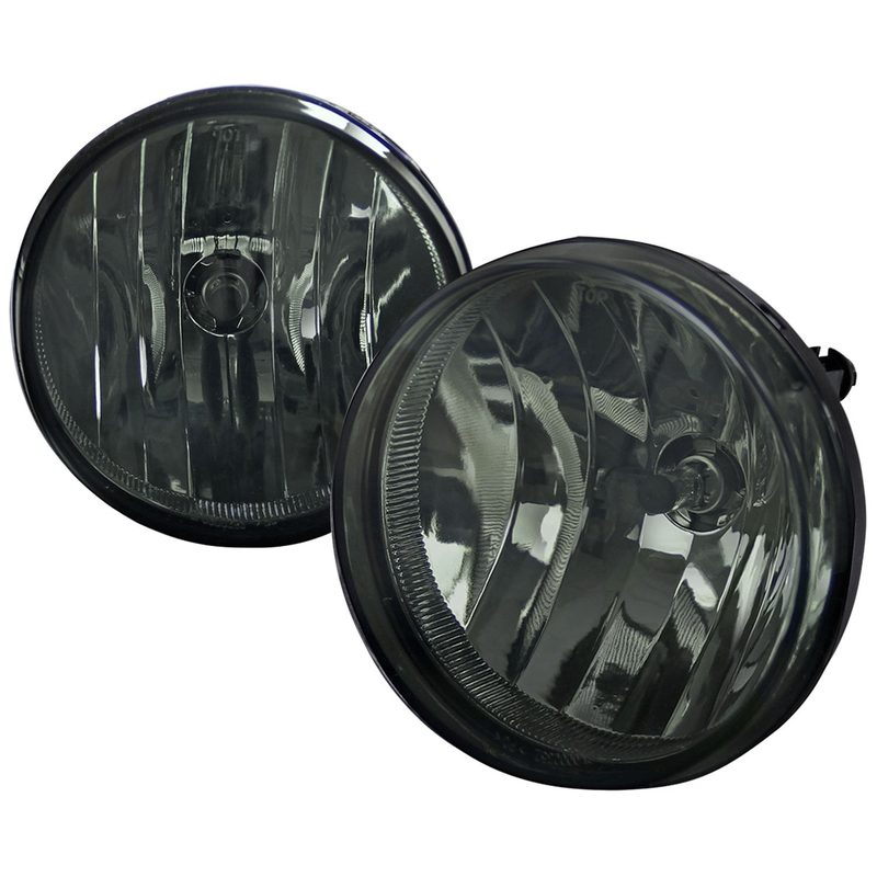 2007-2014 GMC Sierra 1500 2500HD/3500HD H8 Fog Lights Kit Chrome/Smoke Lens