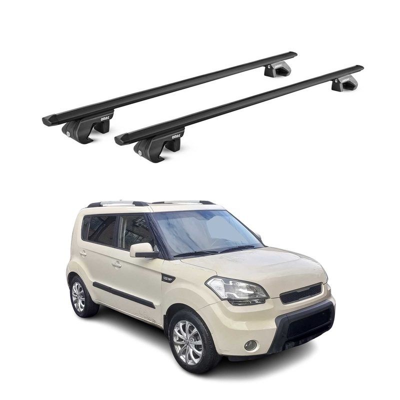 2009-2013 Kia Soul Roof Rack Cross Bars Black