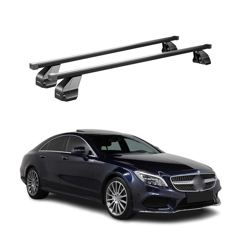 2012-2018 Mercedes CLS Class C218 Roof Rack Cross Bars Black