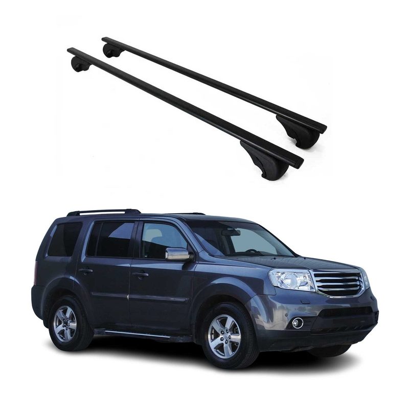 2009-2015 Honda Pilot Roof Rack Cross Bars Black