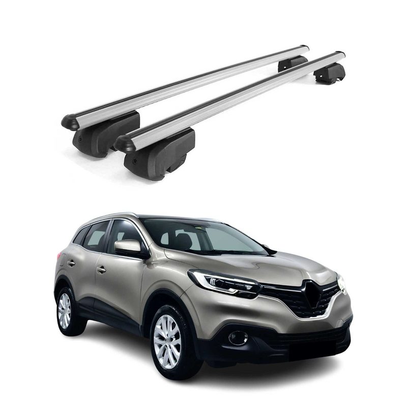 2015-2022 Renault Kadjar Roof Rack Cross Bars Silver