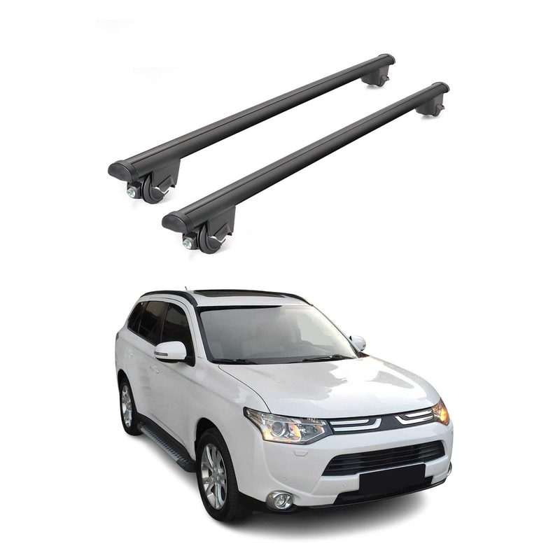 2014-2020 Mitsubishi Outlander Roof Rack Cross Bars Black