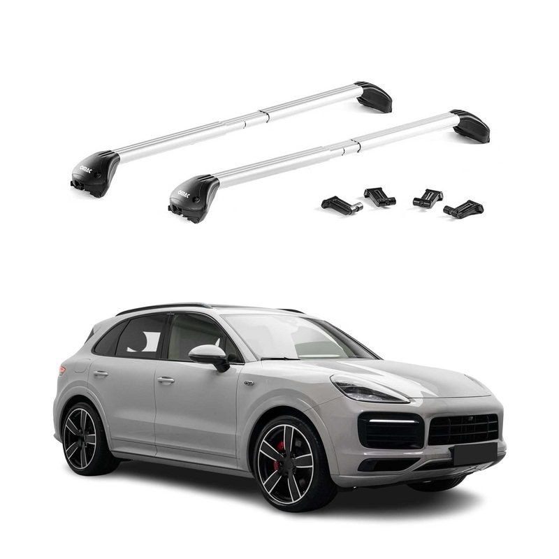 2019-2026 Porsche Cayenne Roof Rack Cross Bars Silver