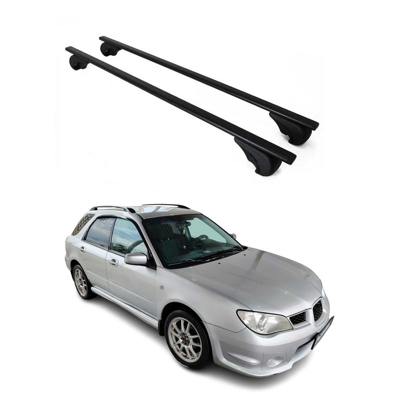 2005-2007 Subaru Impreza Wagon Roof Rack Cross Bars Black