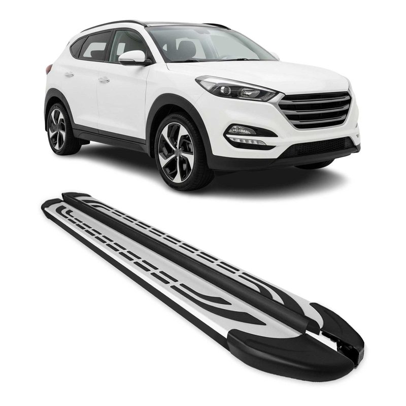 2015-2020 Hyundai Tucson Nerf Bar Side Step Running Boards Alu 2x