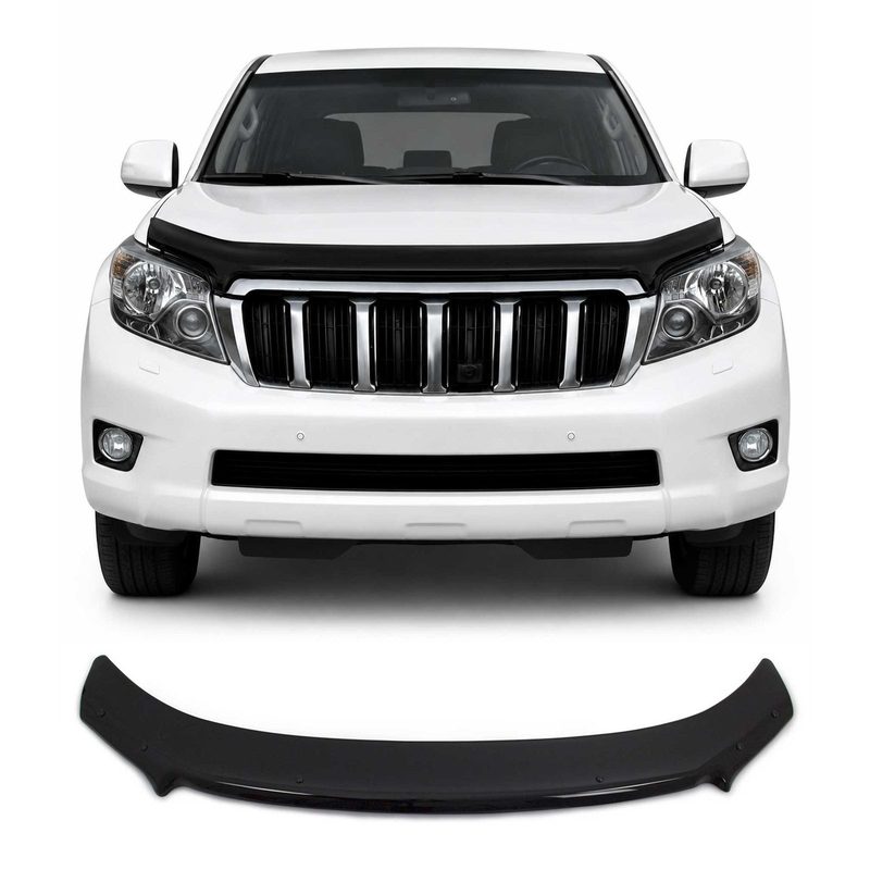 2014-2019 Toyota Land Cruiser Prado J150 Front Bug Shield Hood Deflector Black