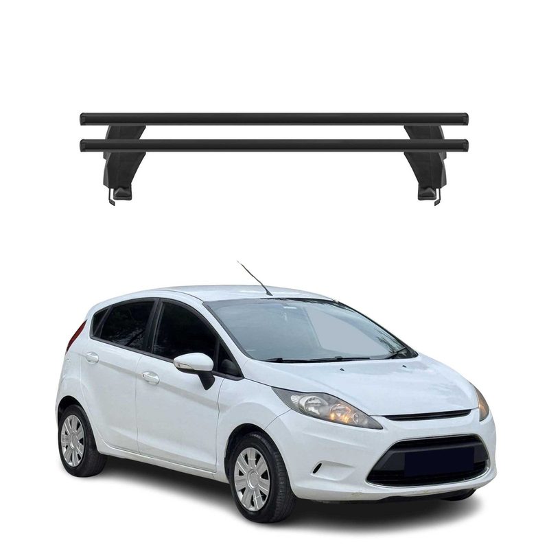 2011-2019 Ford Fiesta Hatchback Roof Rack Cross Bars Black