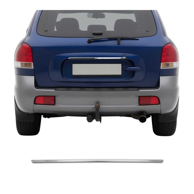 2001-2006 Hyundai Santa Fe Trunk Tailgate Door Handle Cover Stainless Steel Silver