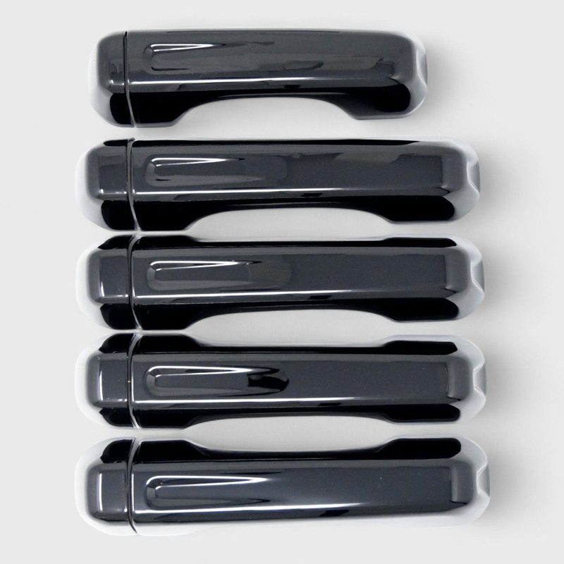 2018-2025 Jeep Wrangler JL Door Handle Cover Gloss Black 10Pcs ABS Plastic