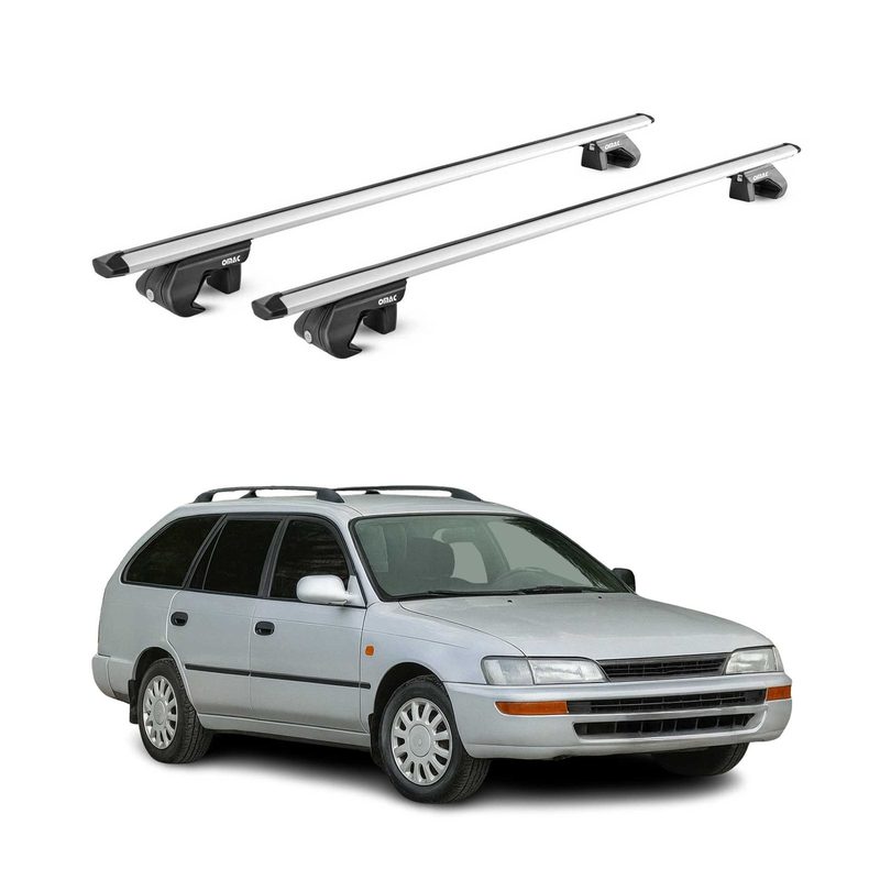 Roof Rack Cross Bars Luggage Carrier for Toyota Corolla 1993-1997 Wagon Grey 2x